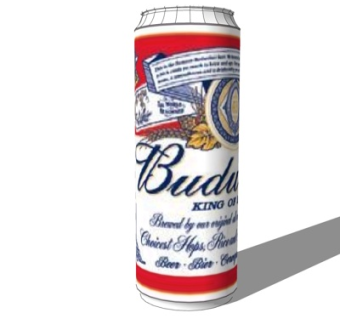 现代啤酒酒水su模型