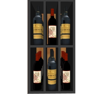 现代实木酒架su模型