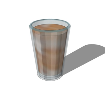 现代咖啡饮料su模型