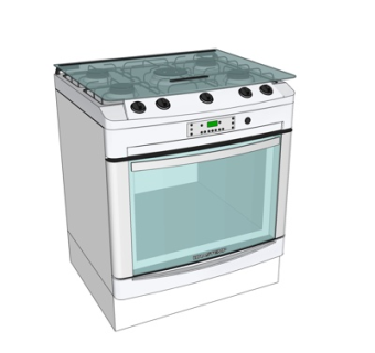 现代惠而浦微波炉su模型