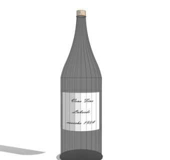 现代啤酒酒水su模型