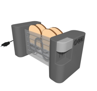 现代吐司机su模型