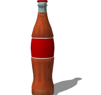 现代可乐饮料su模型