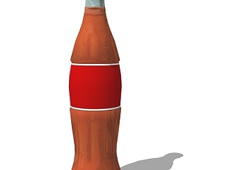 现代可乐饮料su模型