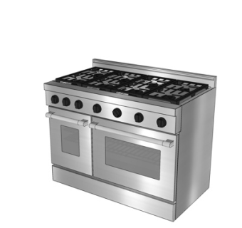 现代集成灶su模型