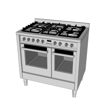 现代集成灶su模型