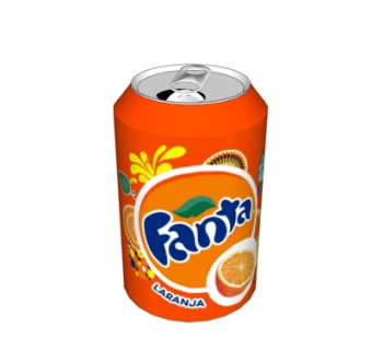 现代橙子饮料su模型