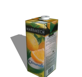 现代橙汁饮料su模型