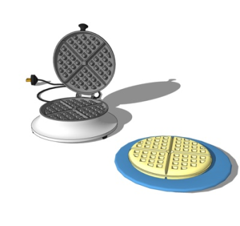 现代松饼机su模型