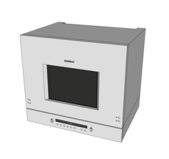 现代烤箱su模型