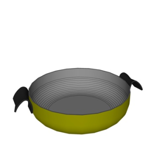 现代平底锅su模型