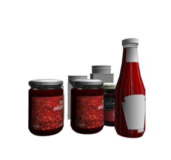 现代番茄酱配料su模型