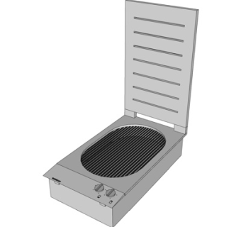 现代烧烤炉su模型