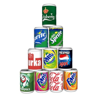 现代汽水饮料组合su模型