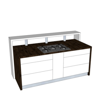 现代集成灶su模型