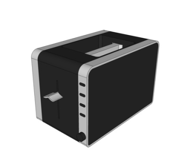 现代吐司机su模型