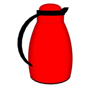 现代电热水壶su模型