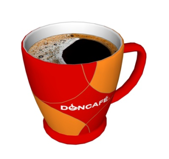 现代咖啡饮料su模型