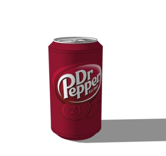 现代汽水饮料su模型