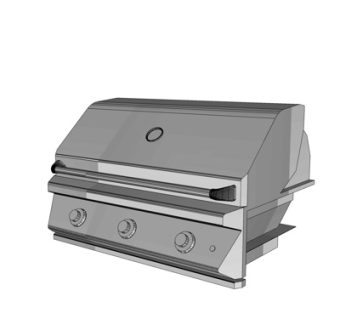 现代烤箱su模型