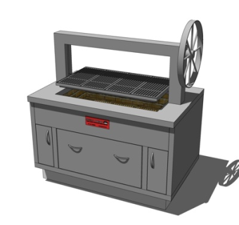 现代烤架su模型