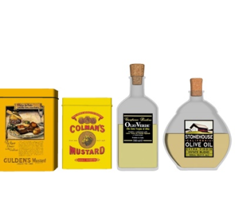 现代洋酒组合su模型