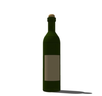 现代红酒酒水su模型