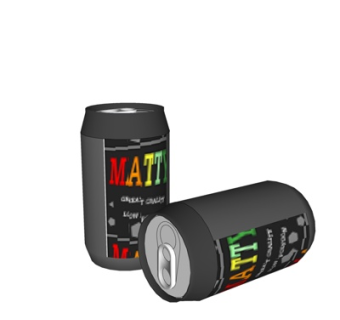 现代汽水饮料su模型