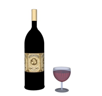 现代红酒红酒杯su模型