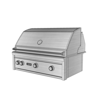 现代电烤架su模型