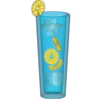 现代柠檬水su模型