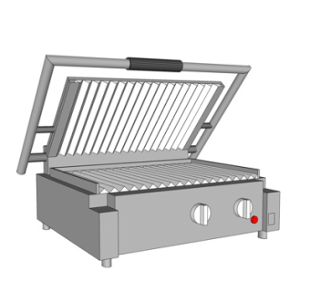 现代电烤架su模型