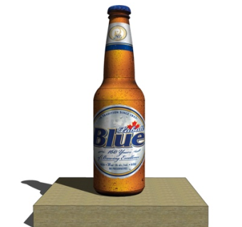 现代啤酒酒水su模型