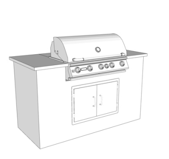 现代电烤架su模型