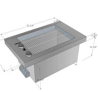 现代电烤架su模型
