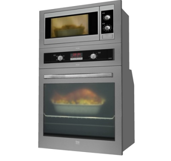 现代双层烤箱su模型