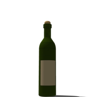 现代红葡萄酒su模型