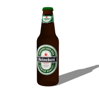 现代喜力啤酒su模型