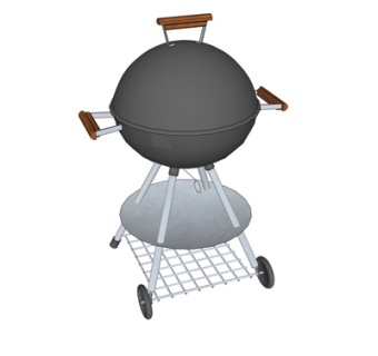 现代立体式炒菜锅su模型