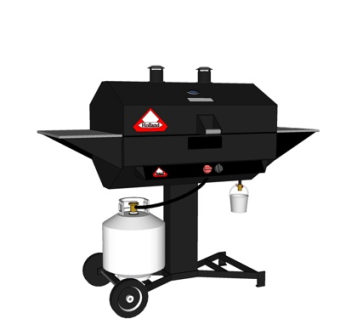 现代烤架su模型