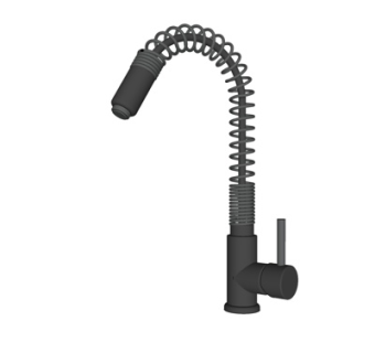 现代不锈钢水龙头su模型