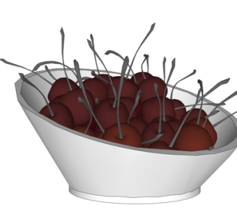 现代车厘子su模型