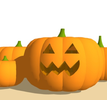 现代南瓜头su模型