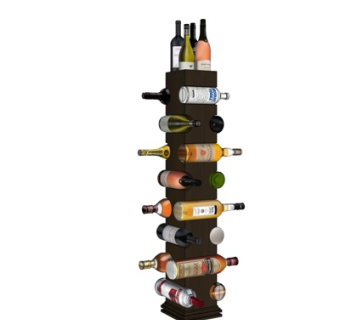 现代酒架su模型