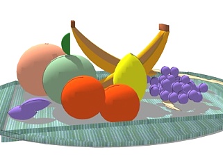 现代水果su模型