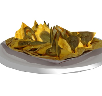 现代薯片食物su模型