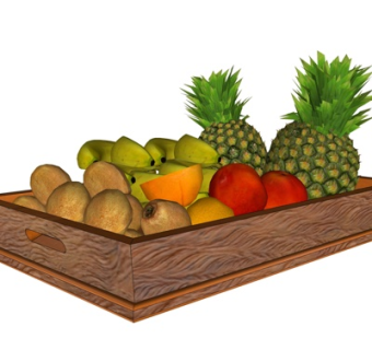 现代水果su模型