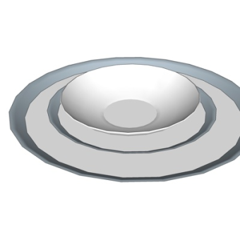 现代餐具su模型