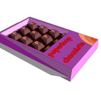 现代巧克力su模型