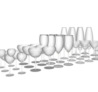 现代高脚杯su模型